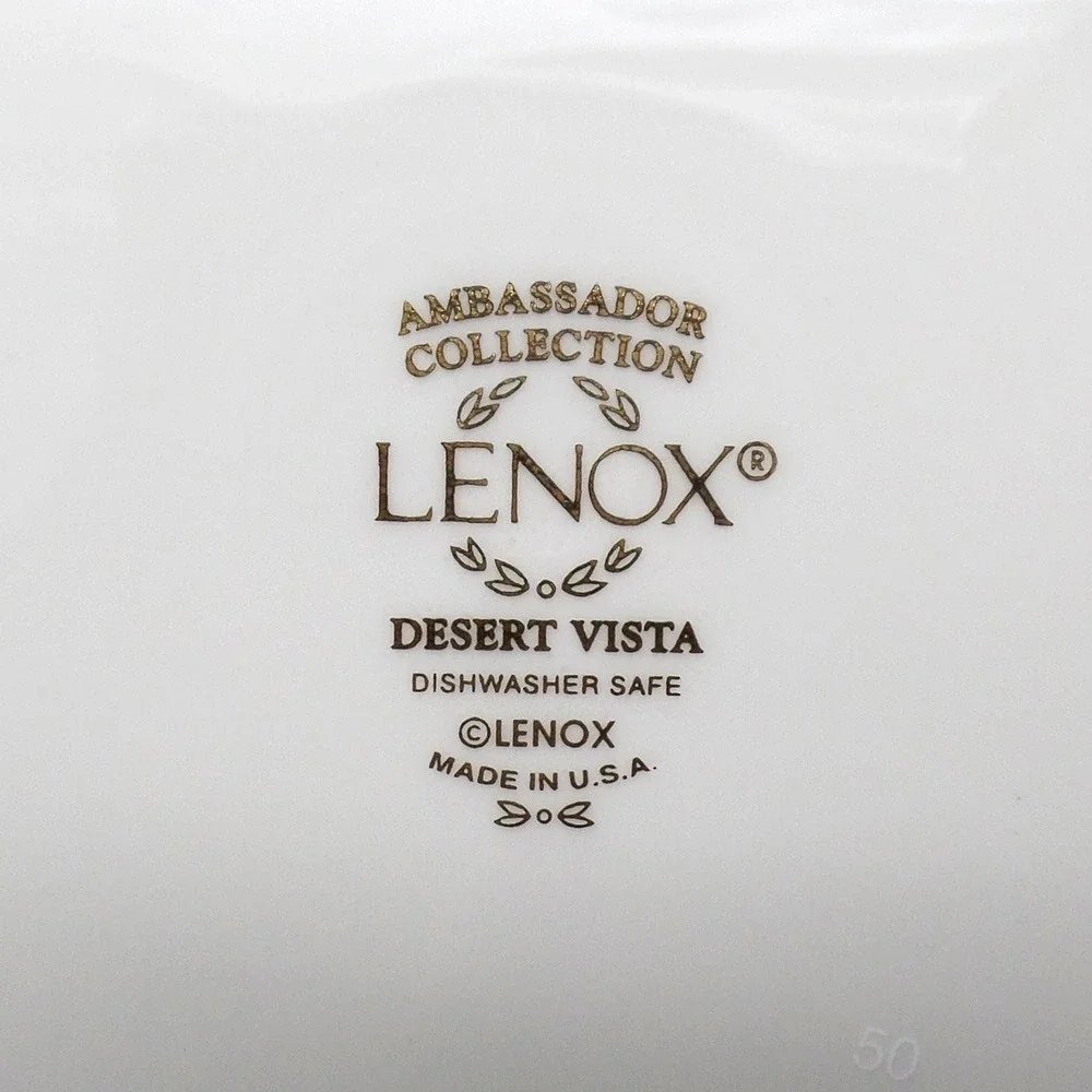 Vintage Lenox Bone China Desert Vista Bread and Butter Plate